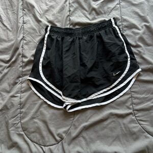 Nike Black Athletic Shorts with Elastic Waistband